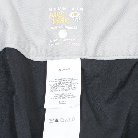 Mountain Hardware L Hiking Pant Black Nylon Belted - Picture 5 of 5